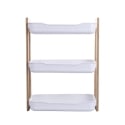 Étagère mobile 3 niveaux en bois et plastique 35x20,5x45 cm Senia Vente