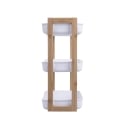 Étagère mobile 3 niveaux en bois et plastique 35x20,5x45 cm Senia Offre