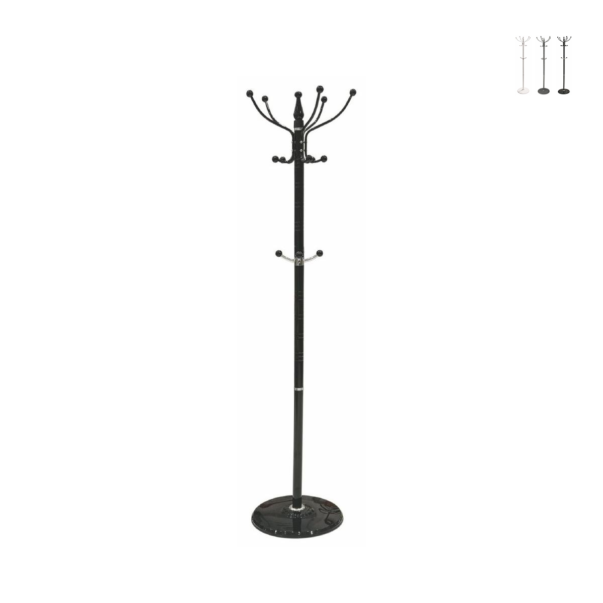 Portemanteau sur pied 6 crochets style classique Zuvia