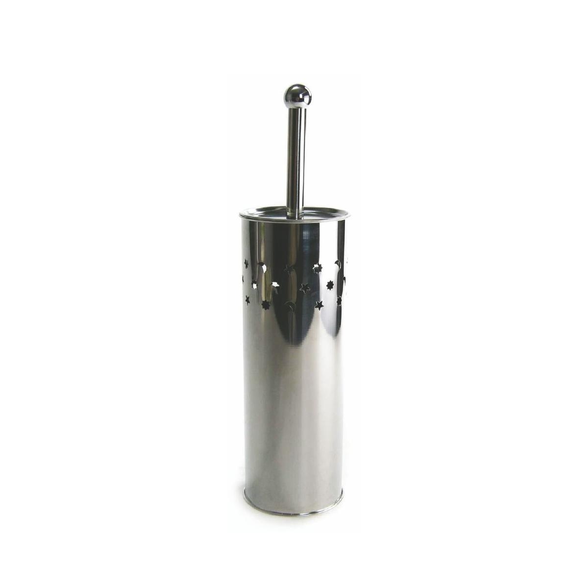 Porte-brosse WC en acier inoxydable Yurek