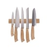 Barre porte-couteaux magnétique en bois d'acacia 30x5x2,2 cm Barnik Vente