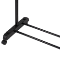 Portemanteau en métal sur roulettes 2 barres porte-chaussures 88x42,5cm Zulea Vente