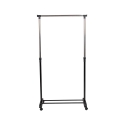 Portemanteau en métal sur roulettes 2 barres porte-chaussures 88x42,5cm Zulea Catalogue