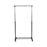 Portemanteau en métal sur roulettes 2 barres porte-chaussures 88x42,5cm Zulea Catalogue