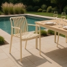 Chaise moderne avec accoudoirs en polypropylène pour jardin extérieur Simao Catalogue