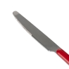 Set de 24 couverts en acier inoxydable avec manche rouge Movida Réductions