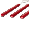 Set de 24 couverts en acier inoxydable avec manche rouge Movida Remises