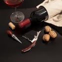 Coffret de dégustation de vin avec bouchon et tire-bouchon en acier et bois Lagaas Vente