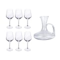 Coffret dégustation vin 6 verres + carafe en verre Royal Set Promotion
