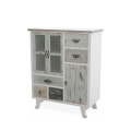 Buffet en bois shabby chic avec 5 tiroirs et 3 portes Decapé Promotion