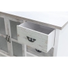 Buffet en bois shabby chic avec 5 tiroirs et 3 portes Decapé Remises