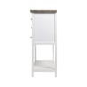 Console en bois shabby chic 9 tiroirs 80x32,5x82 cm Sardinia Offre