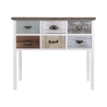 Console d'entrée en bois 6 tiroirs style shabby chic Sardinia Vente