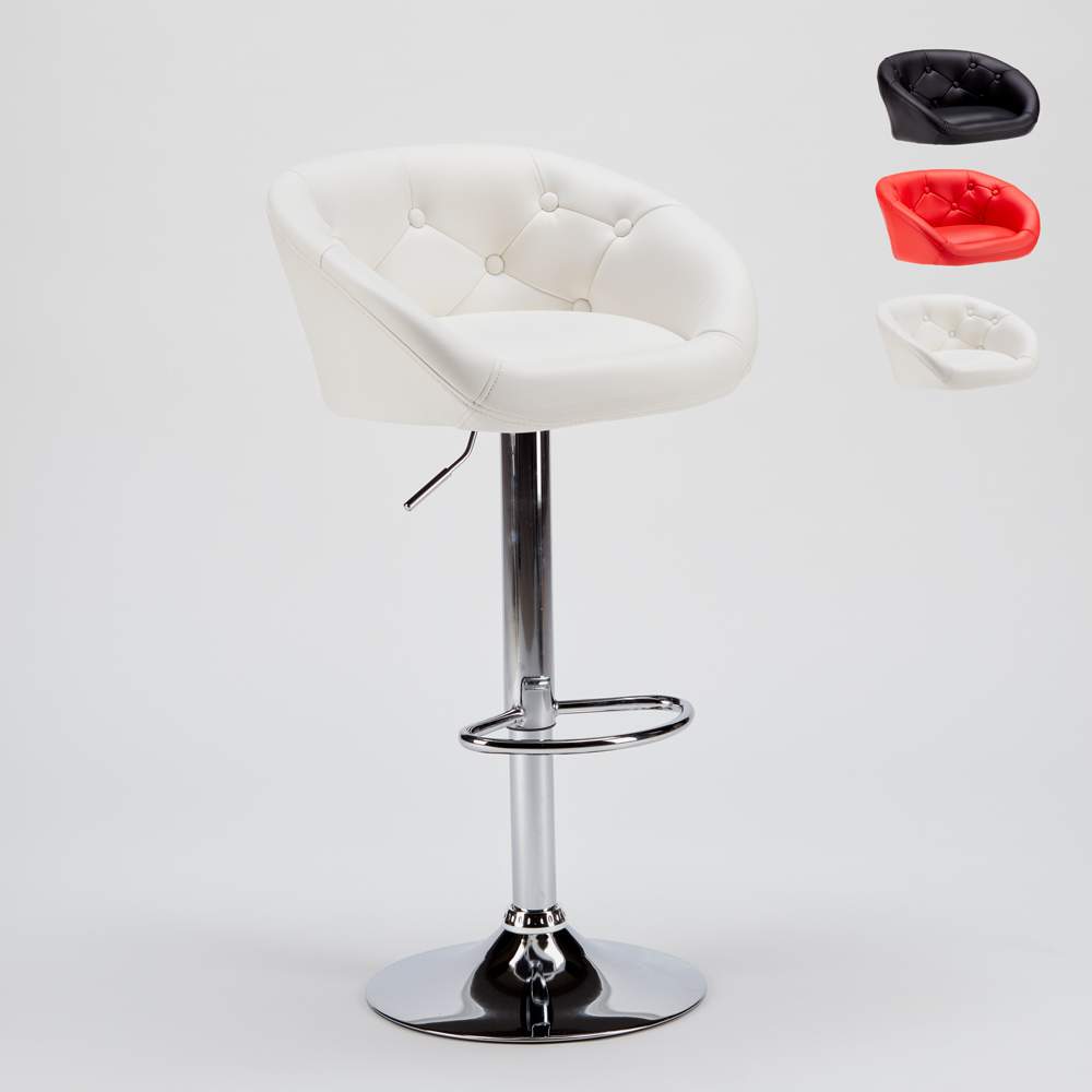 Tabouret Pour Cafe Et Salle A Manger Similicuir Matelassee Tucson Design
