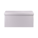 Banc de rangement polyvalent blanc 78x38x38 cm Morva Offre