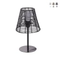 Lampe de bureau effet effet rotin Sayura Promotion