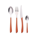 Set de 24 couverts en acier inoxydable avec manche coloré Louvre 