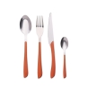 Set de 24 couverts en acier inoxydable avec manche coloré Louvre 