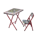 Table et chaise pour enfants pliables et gain de place Baska 