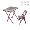 Table et chaise pour enfants pliables et gain de place Baska Promotion