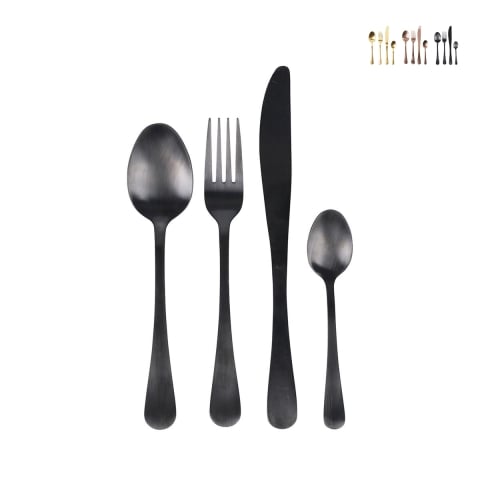 Set de 24 couverts en acier inoxydable 18/0 finition satinée 5th Avenue Promotion