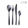 Set de 16 couverts en acier inoxydable 18/0 finition satinée Manhattan Promotion