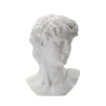 Sculpture décorative tête d'homme en résine 44x35,5x60cm David Réductions