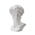 Sculpture décorative tête d'homme en résine 44x35,5x60cm David Catalogue