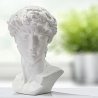 Sculpture décorative tête d'homme en résine 44x35,5x60cm David Vente