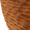 Sculpture ethnique décorative en bois de teck fait main Coin Remises