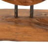 Sculpture ethnique décorative en bois de teck fait main Coin Réductions