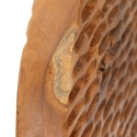 Sculpture ethnique décorative en bois de teck fait main Coin Catalogue