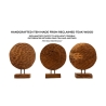 Sculpture ethnique décorative en bois de teck fait main Coin Choix