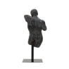 Buste sculpture homme en résine noire Ercole Catalogue