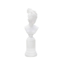 Statuette sculpture buste femme classique en résine blanche Era Promotion