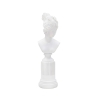 Statuette sculpture buste femme classique en résine blanche Era Promotion