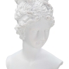 Statuette sculpture buste femme classique en résine blanche Era Remises