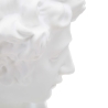 Statuette sculpture décorative en résine blanche visage masculin Enea Réductions