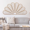 Panneau décoratif mural effet bambou éventail 160x80 cm Panama Vente