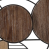 Panneau décoratif mural bois métal boho chic 134x69cm Woody Réductions