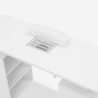 Table manucure esthéticienne aspirateur roues 3 tiroirs blanc Mango Catalogue