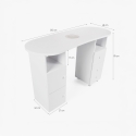 Table de manucure et de reconstruction des ongles avec ventilateur aspirant Sharpie 
