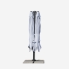 Parasol de jardin déporté double bras 3x3 en aluminium bar hôtel Oslo 