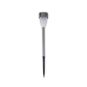Lot de 12 lampes balisantes en acier inoxydable avec capteur crépusculaire Salto Promotion