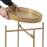 Table ronde en fer forgé pliable noir Kelto Modèle