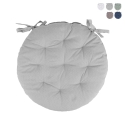 Coussin de chaise rond extérieur 40 cm rembourré déperlant Rakil Offre
