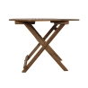 Table octogonal pliant en acacia avec trou pour parasol Bali Offre