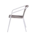 Chaise d'extérieur tressée avec accoudoirs structure en acier Tosai Offre