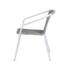 Chaise d'extérieur tressée avec accoudoirs structure en acier Tosai Offre