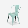 chaise de cuisine design industriel vintage en métal shabby chic style steel old Catalogue
